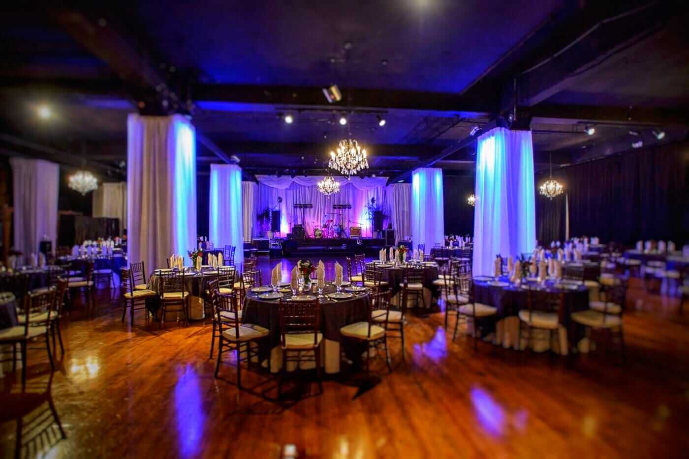 Millennium Center grand ballroom in a wedding setup