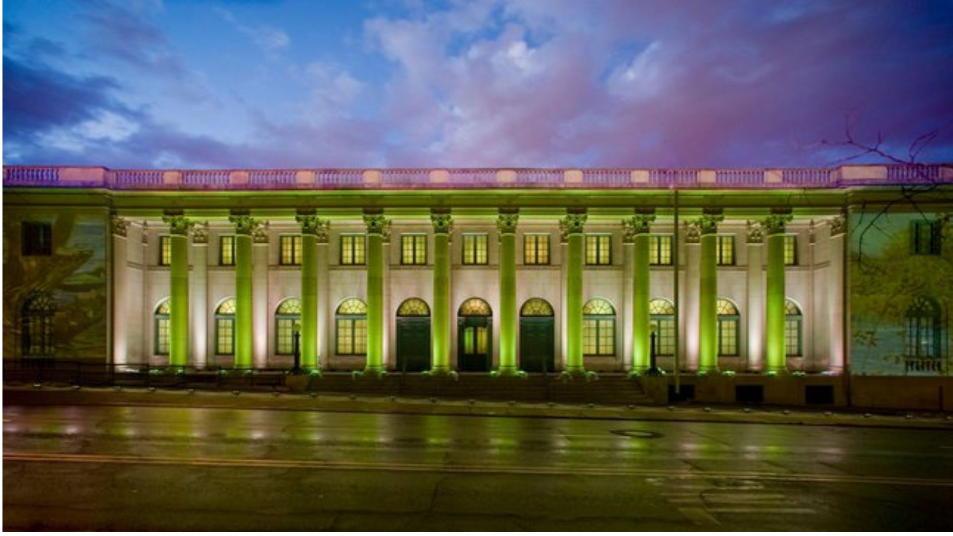 A beautiful photo of the exterior of Winston-Salem wedding and event venue Millennium Center.