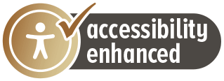 Accessibility enhanced logo.