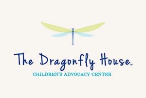The dragonfly house children's advocacy center event venue logo.